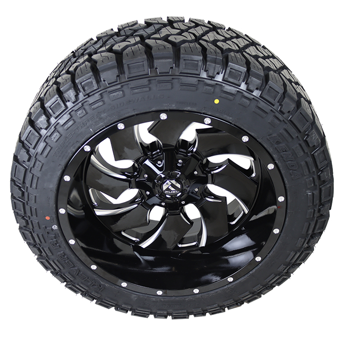 Fuel D574 Cleaver Gloss Black Milled Kenda Klever R/T