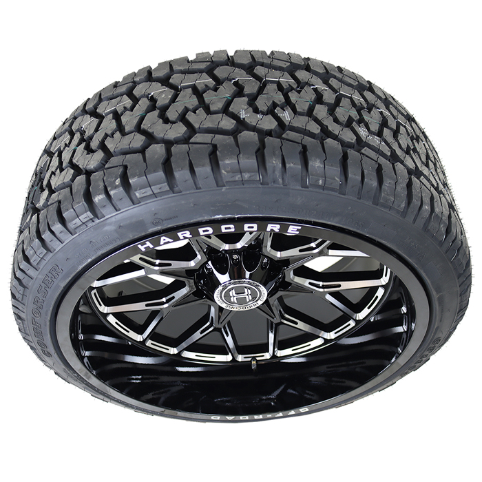 Hardcore Offroad HC104 26x14 Black Milled Wheel Hardcore