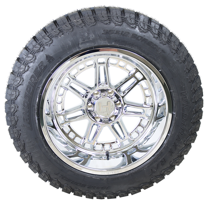 Hostile H124 Lunatic Chrome Landspider Wildtraxx R/T