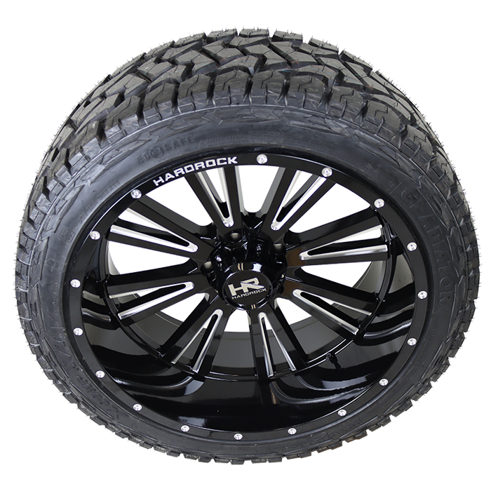 Hardrock Offroad H503 Spine Xposed Gloss Black Milled Gladiator Xcomp X/T