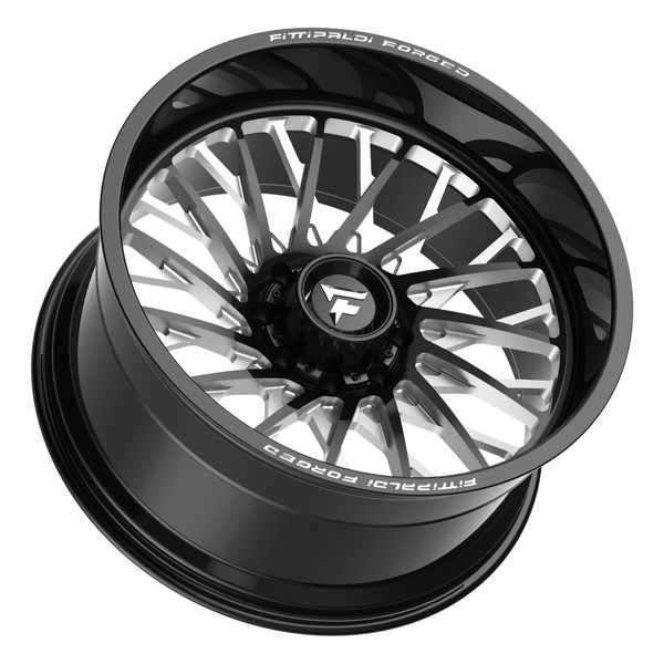 Fittipaldi Forged Wheels FTF501BM Gloss Black Milled 24x12 -44mm Offset 8x170