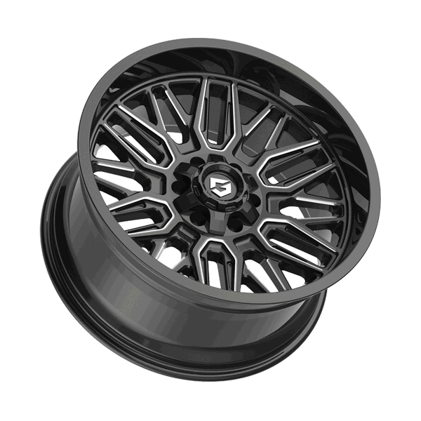 Gear Offroad Wheels Surge 775BM Gloss Black Milled 20x10 -19mm Offset 8x170