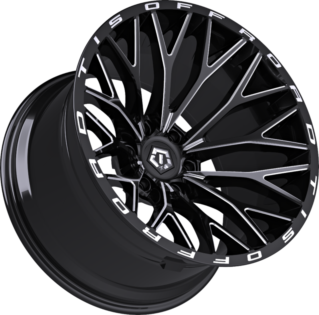 TIS 566BM 22x10 10mm Black Milled | 566BM-2208310 | RimzOne