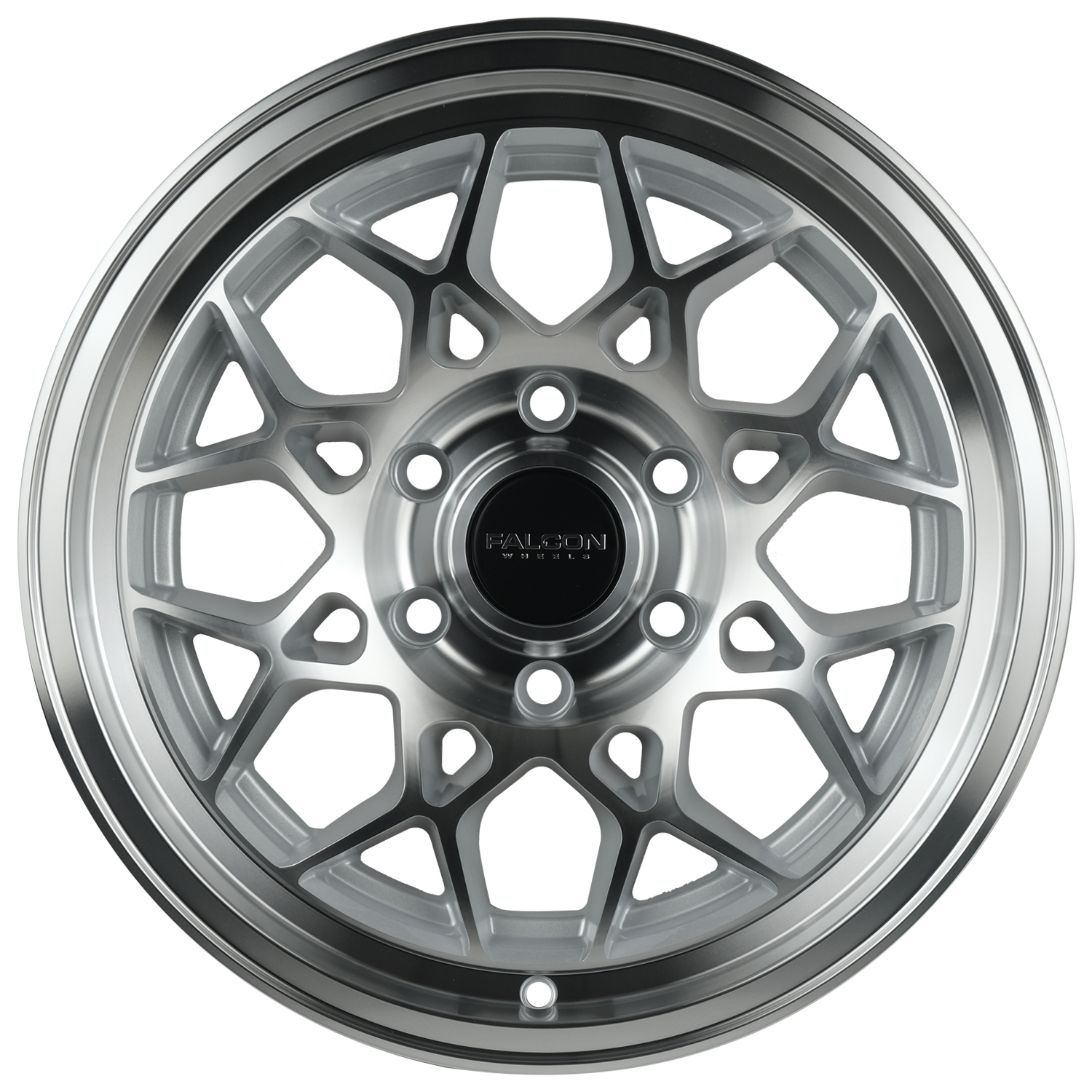 Falcon Offroad Wheels TX3 Silver with Machined Face 17x9 0mm Offset 6x139.7 (6x5.5)
