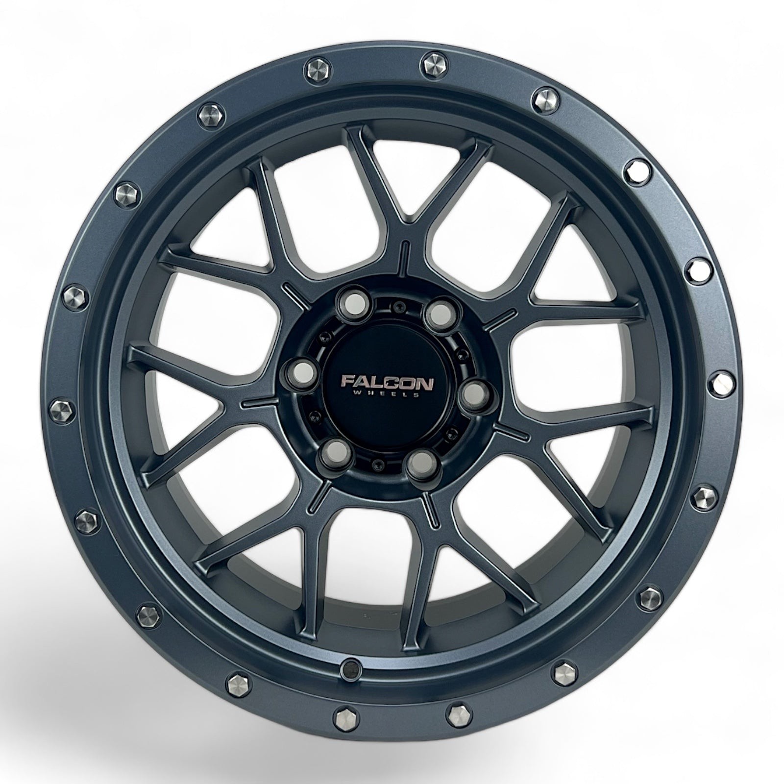 Falcon Offroad Wheels Titan TX Matte Gunmetal 17x9 -12mm Offset 6x139.7 (6x5.5)