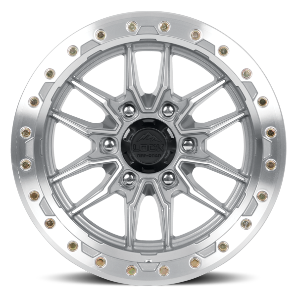 Lock Offroad Wheels Krawler Machined Face Polished 17x9 -12mm Offset 6x139.7 (6x5.5)