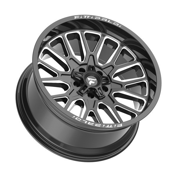 Fittipaldi Wheels FA18BM Gloss Black Milled 22x12 -44mm Offset 5x127 (5x5),5x139.7 (5x5.5)