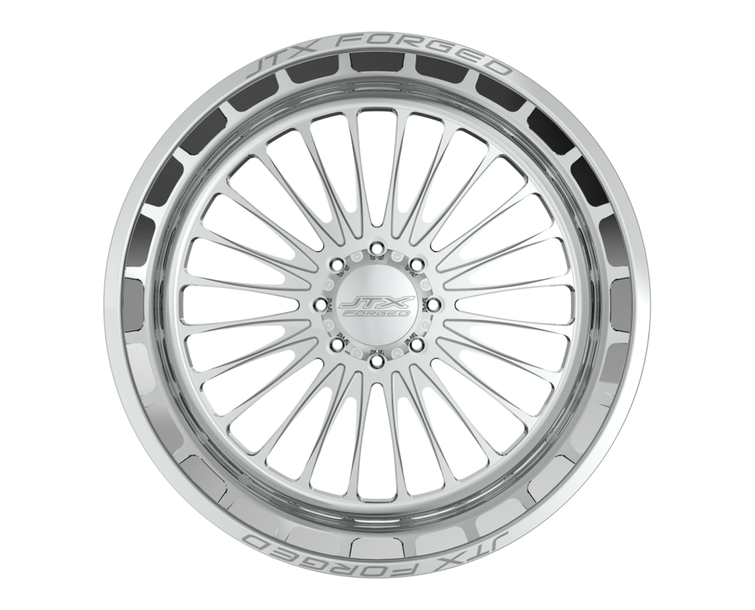 JTX Forged Wheels Scathe Polished 24x14 -76mm Offset 8x170