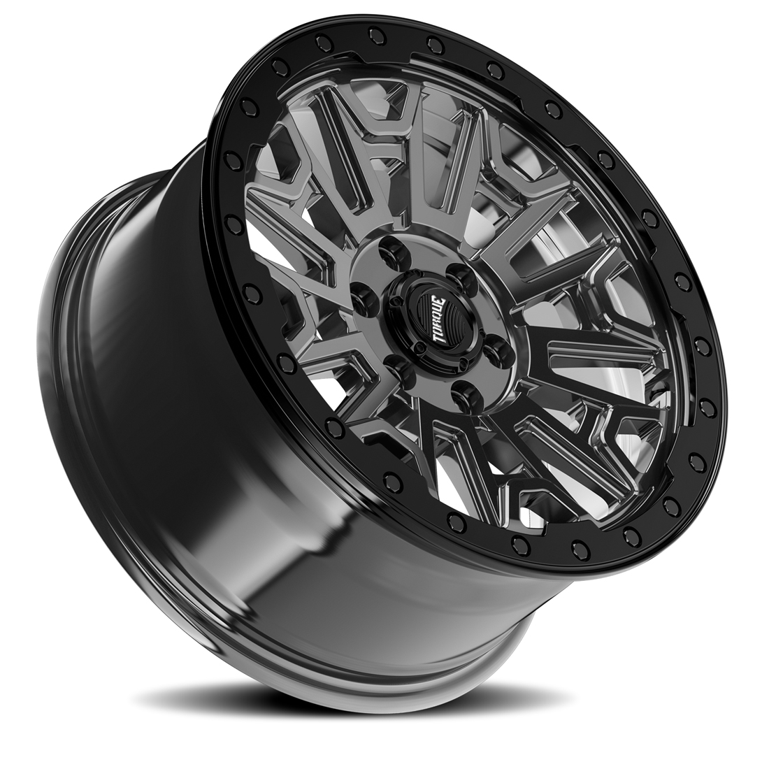 Torque Wheels Imogene TW502AF Gloss Gunmetal Gloss Black Lip 18x8.5 29mm Offset 6x130