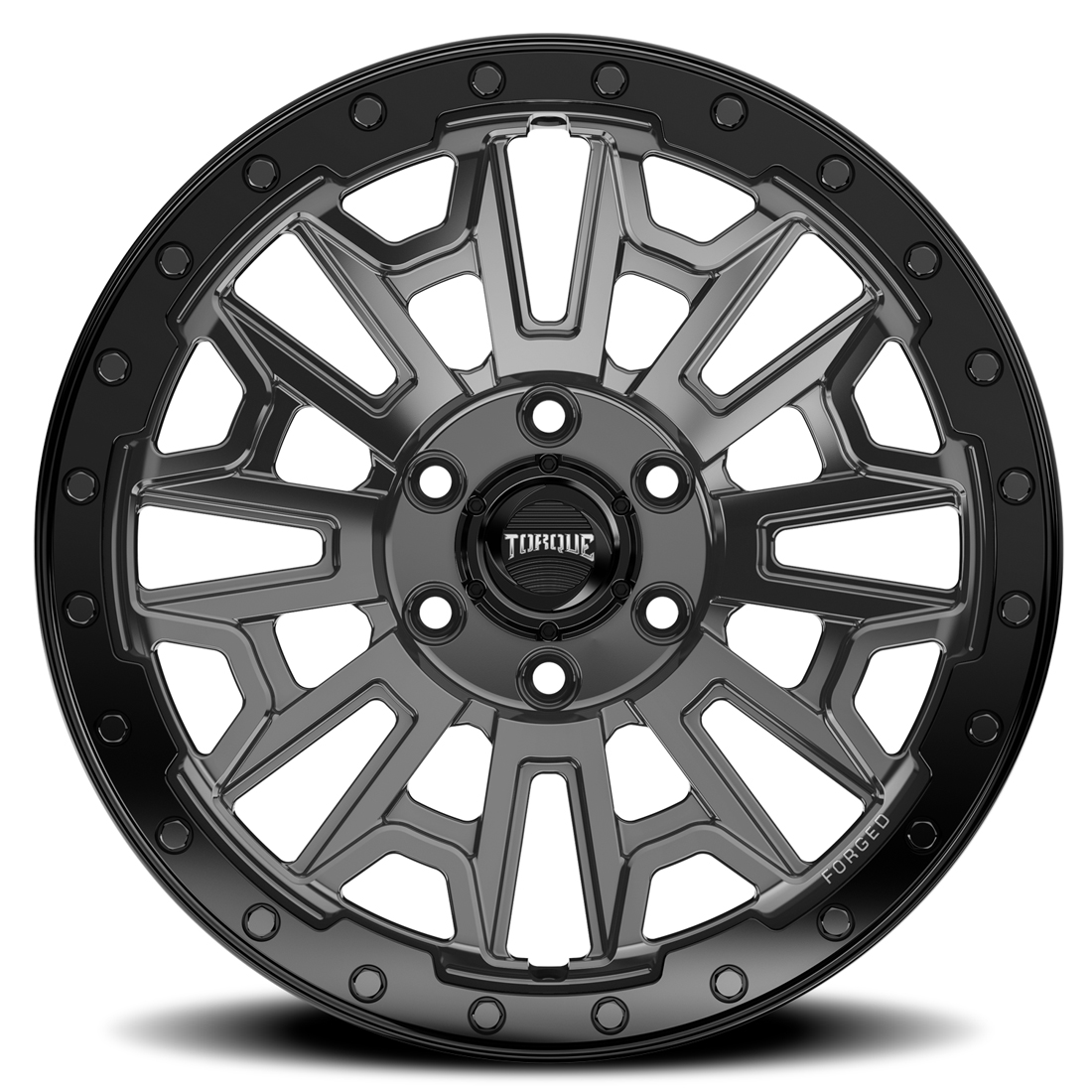 Torque Wheels Imogene TW502AF Gloss Gunmetal Gloss Black Lip 18x8.5 29mm Offset 6x130