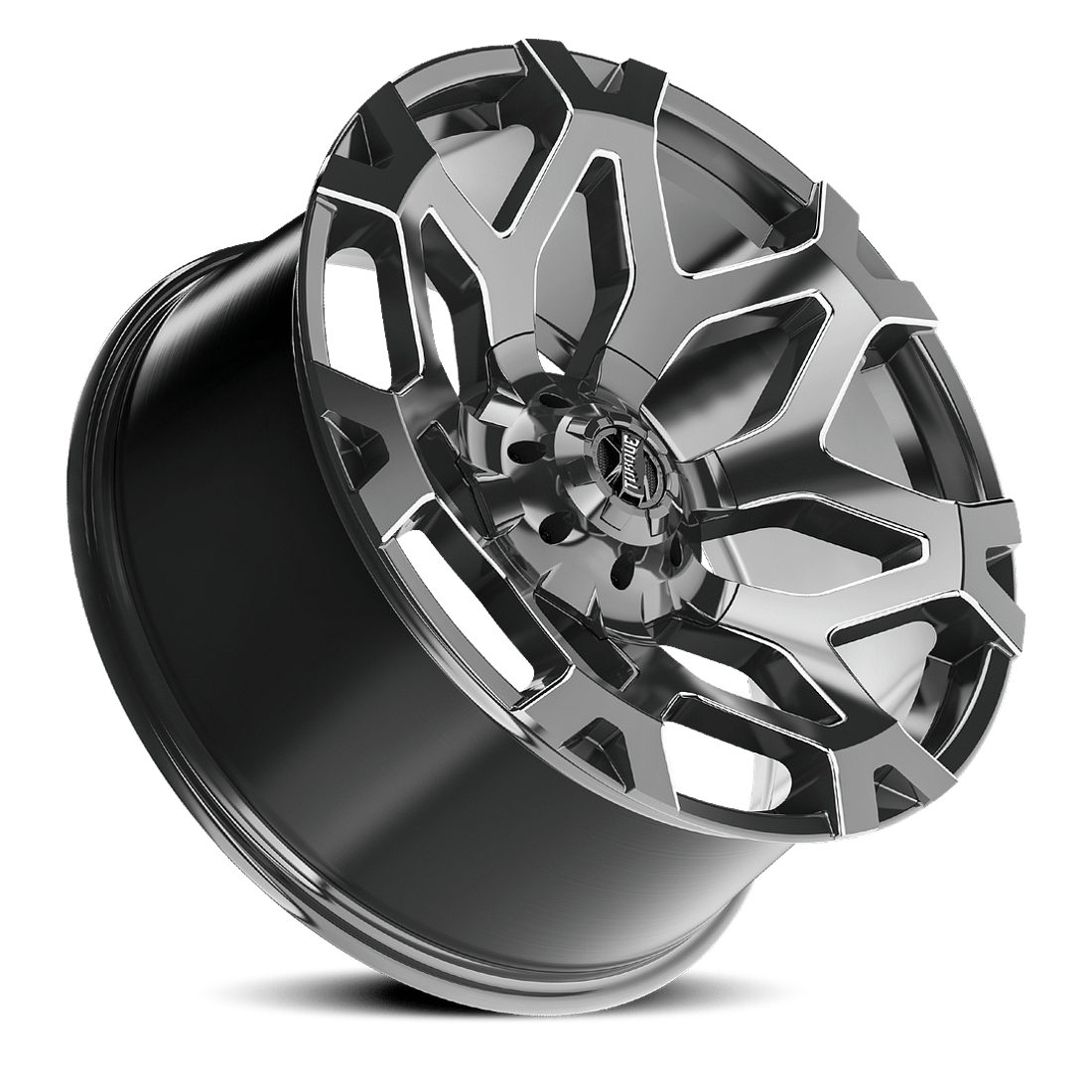 Torque Wheels Stance TW423C Gloss Gunmetal Milled 22x10 -18mm Offset 6x139.7 (6x5.5)