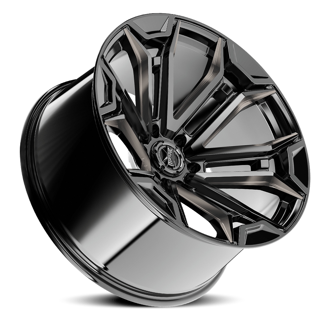 Torque Wheels Maverick TW415C Gloss Black Milled Dark Tint 22x11 -32mm Offset 6x139.7 (6x5.5)