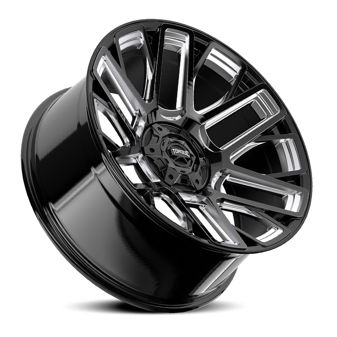 Torque Wheels Slope TW428C Gloss Black Milled 22x10 -18mm Offset 6x135,6x139.7 (6x5.5)