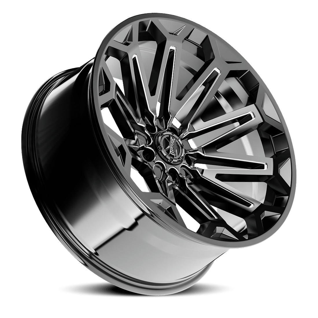 Torque Wheels Xcelerate TW406C Gloss Black Milled 22x10 -18mm Offset 5x127 (5x5)