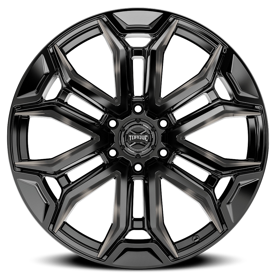 Torque Wheels Maverick TW415C Gloss Black Milled Dark Tint 22x11 -32mm Offset 6x139.7 (6x5.5)