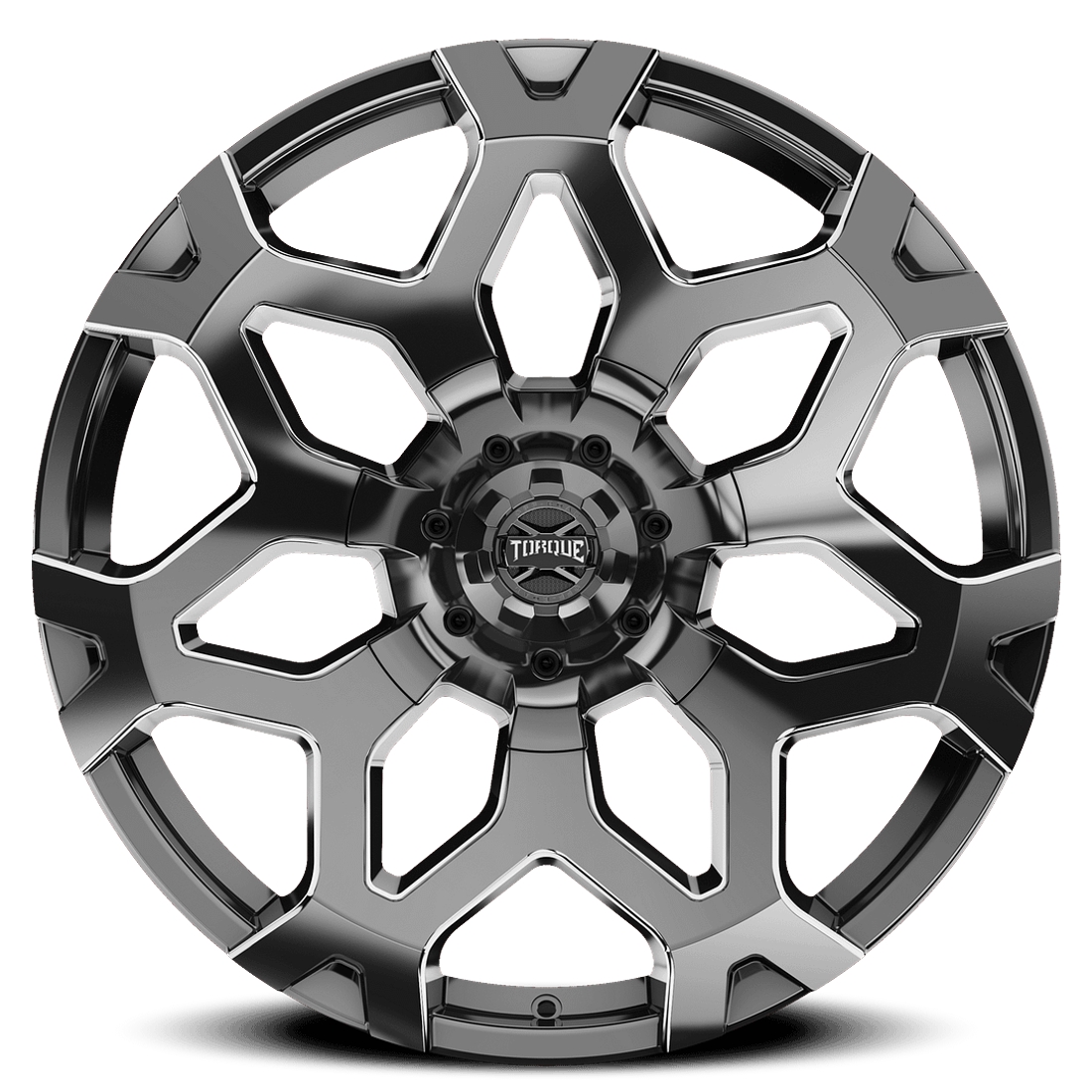 Torque Wheels Stance TW423C Gloss Gunmetal Milled 22x10 -18mm Offset 6x139.7 (6x5.5)