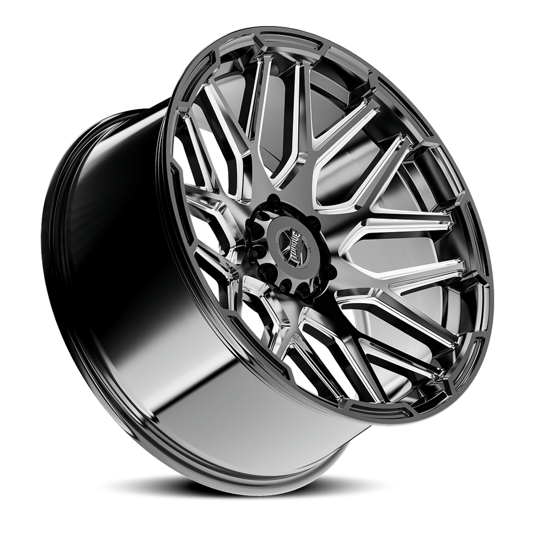 Torque Wheels Elite TW409C Gloss Black Milled 22x10 -18mm Offset 6x135