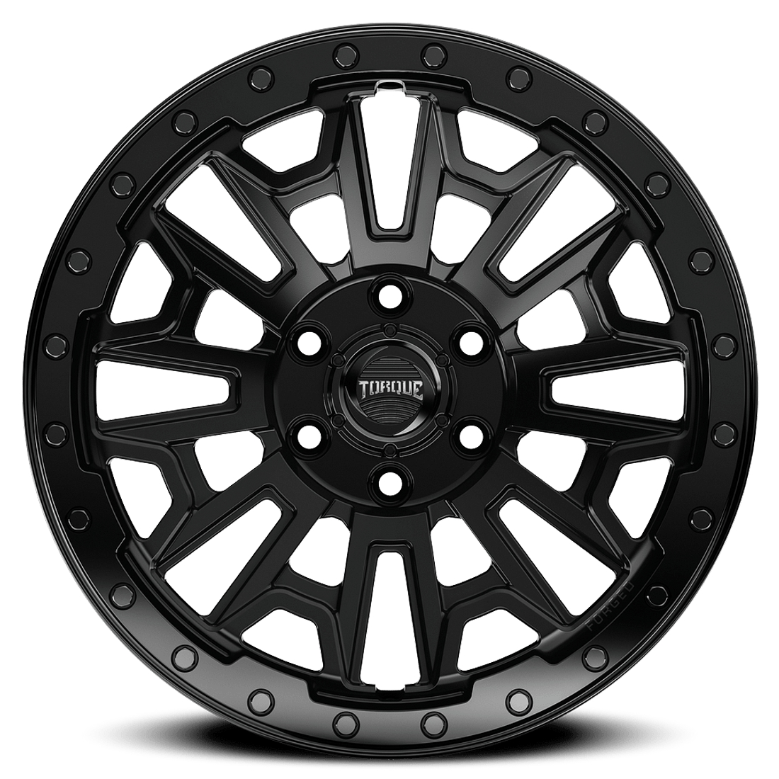 Torque Wheels Imogene TW502AF Satin Black Gloss Black Lip 18x8.5 29mm Offset 6x130