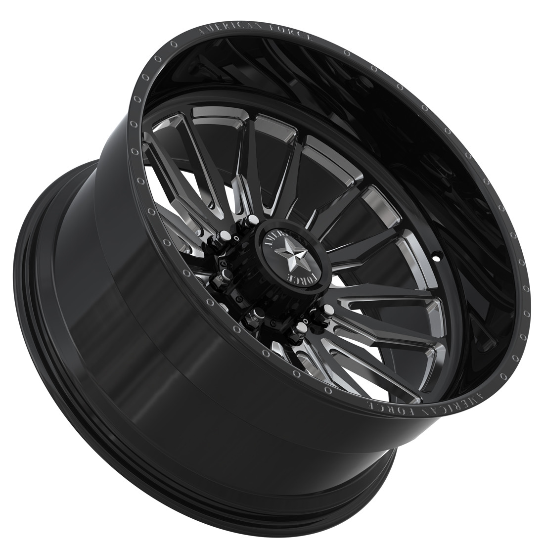 American Force Forged Wheels Provoke CKH54 Black Milled 20x12 -55mm Offset 6x139.7 (6x5.5)