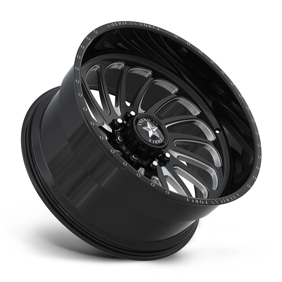 American Force Forged Wheels Torrent CKH52 Black Milled 20x12 -55mm Offset 6x139.7 (6x5.5)