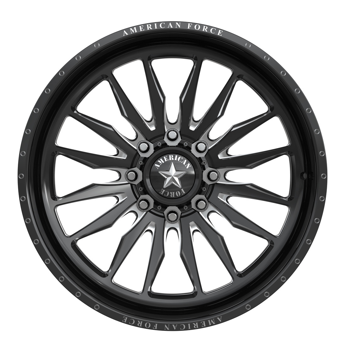 American Force Forged Wheels Provoke CKH54 Black Milled 20x12 -55mm Offset 6x139.7 (6x5.5)