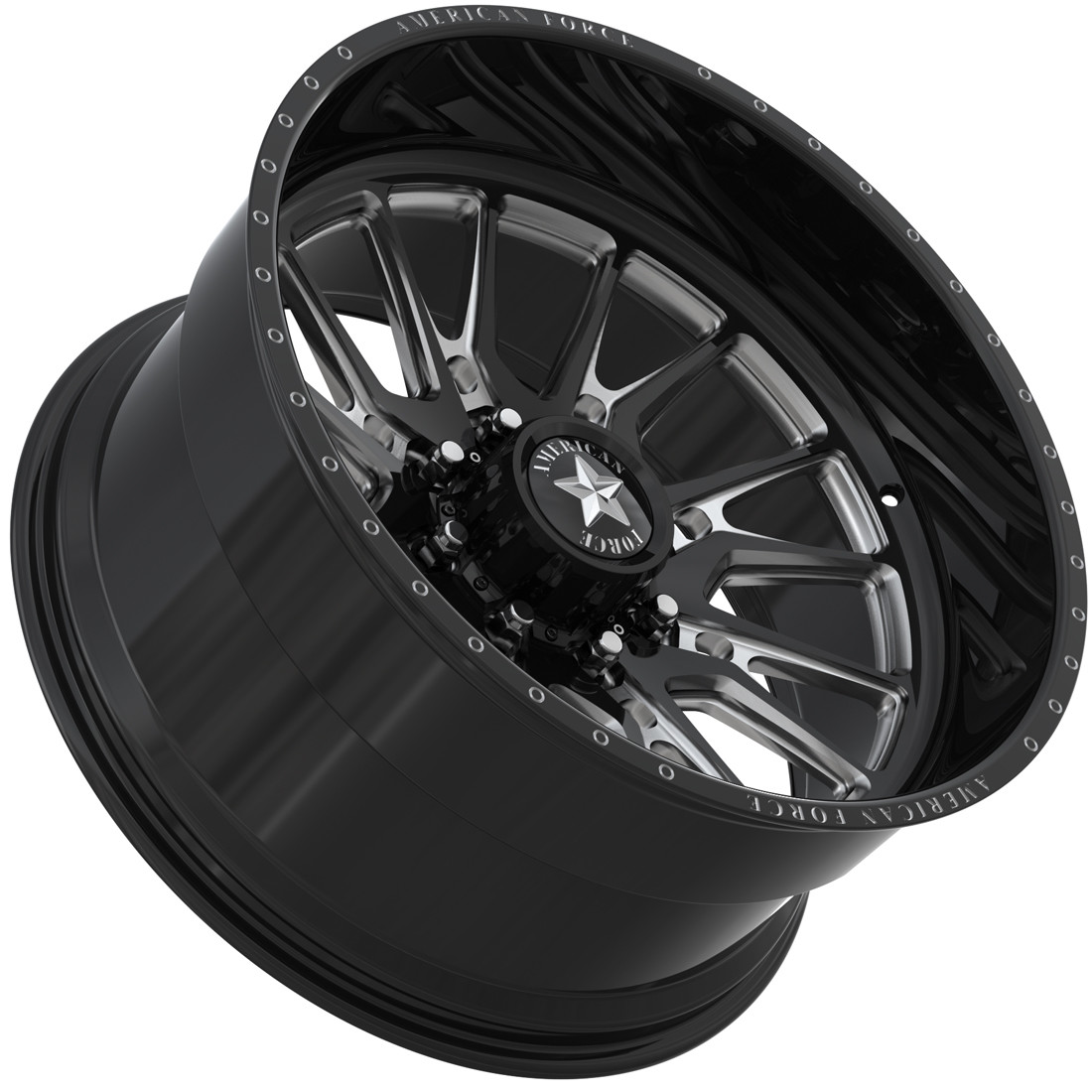 American Force Forged Wheels Kane CKH53 Black Milled 20x12 -55mm Offset 6x139.7 (6x5.5)