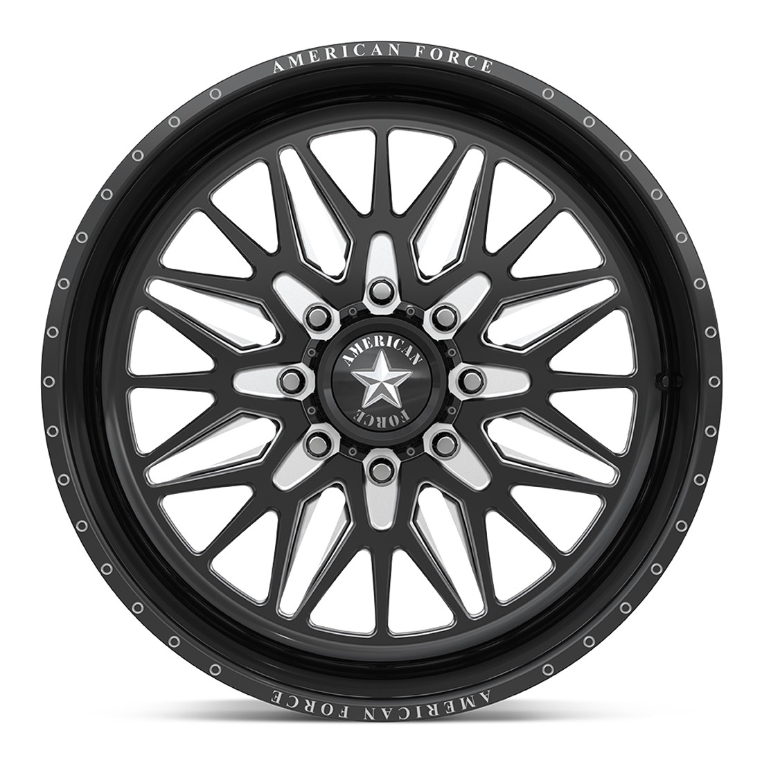 American Force Forged Wheels Iceberg N57 Black Milled 20x9 0mm Offset 6x139.7 (6x5.5)