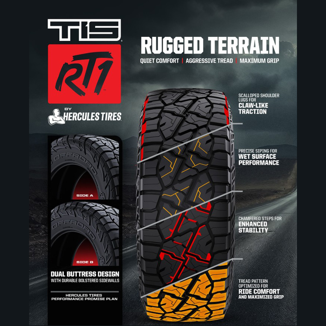 TIS Tires TIS Offroad RT1 L1275/60R20 E